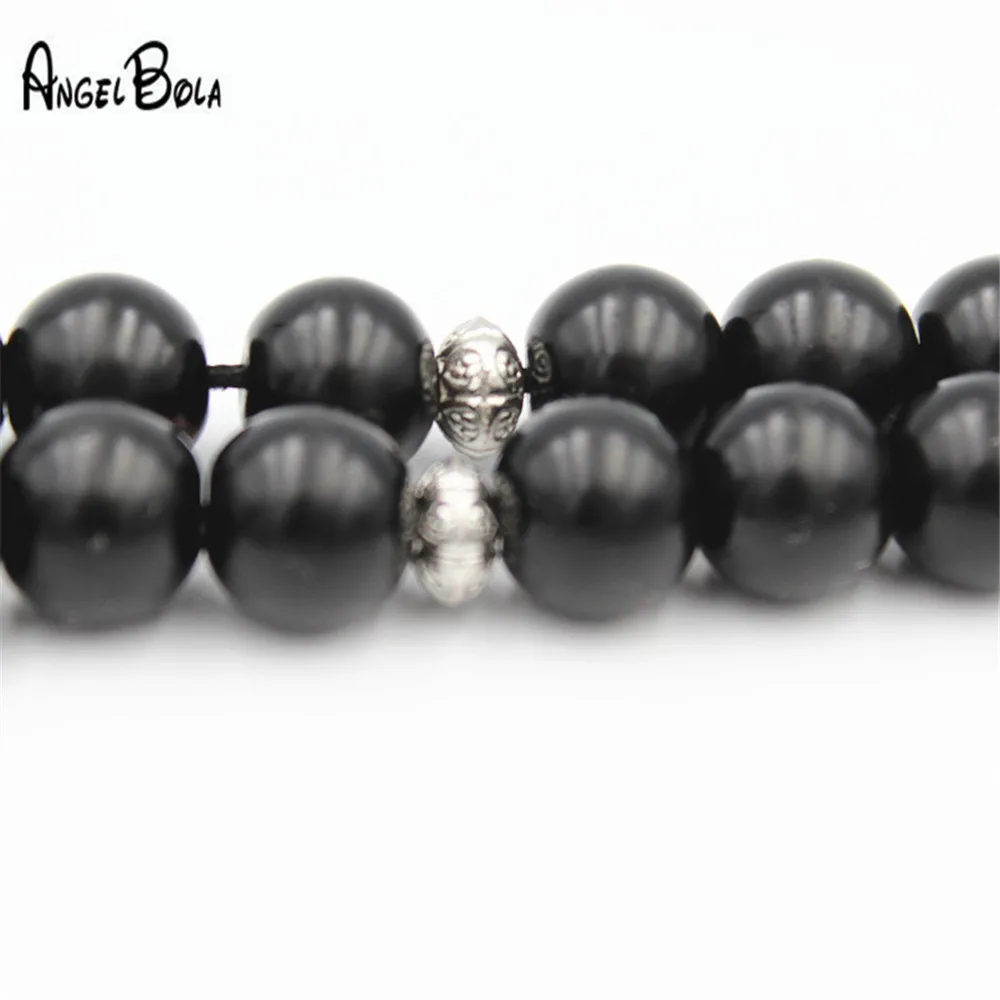 Мусульман четки черного цвета с украшением в виде кристаллов молитва бисер