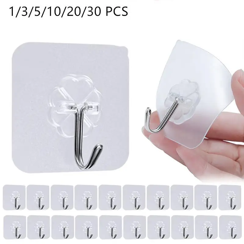 

1/3/5/10/20 шт., настенные крючки для ванной