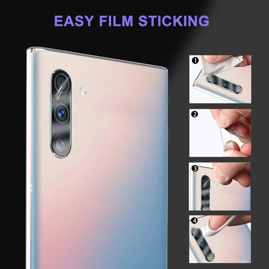 Задняя камера объектив Гибкая стеклянная Защитная пленка для экрана samsung Galaxy Note