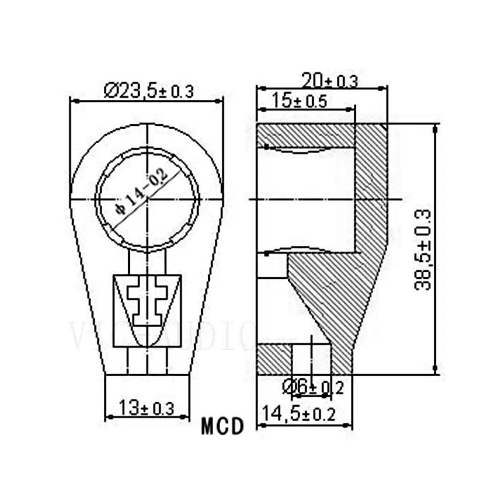 Позолоченная керамическая анодная вакуумная трубка колпачок для 811 845 805 813 FD422 FU33