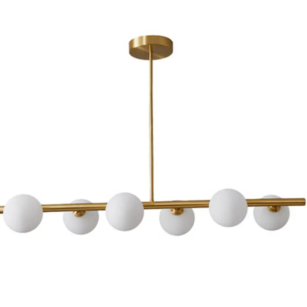 

Glass Pendant Light, Minimalist Chandelier, Luxury Long Bar Ceiling Light Fixture for Kitchen Dining Room Foyer Restaurant