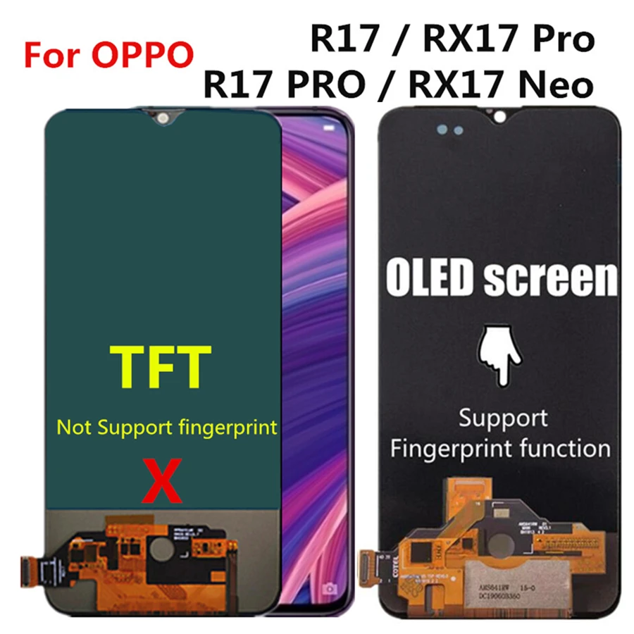 ЖК дисплей 6 4 дюйма для OPPO RX17 Pro /RX17 с сенсорным экраном и дигитайзером в сборе Neo