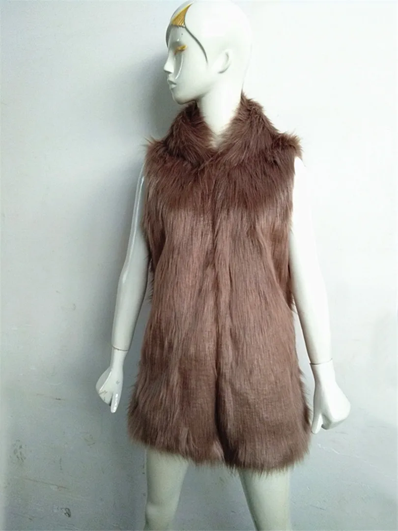 Осенне-зимнее женское пальто из искусственного меха 2019 Повседневная Толстовка