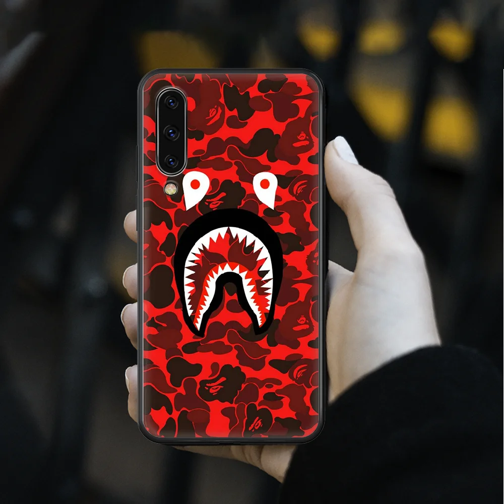 

Fashion sports brand Bape Phone Case cover hull For SamSung Galaxy A 3 5 7 10 20 30 40 50 51 70 71 e s plus black Cell 3D