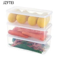 japanese refrigerator holds rectangular egg box with cover food freezing box kitchen holds fresh keeping plastic storage box
