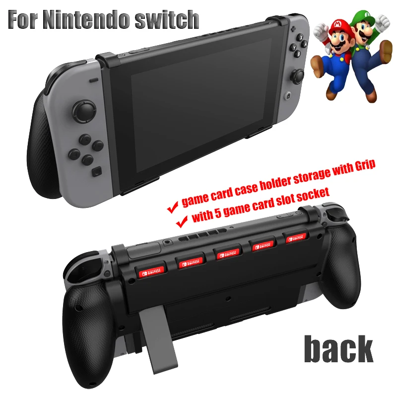 Удобный эргономичный силиконовый чехол nintendo Switch NS с 5 игральными картами |