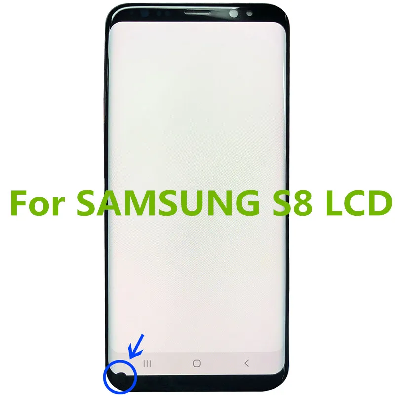 ЖК-дисплей для Samsung Galaxy S8 G950 G950F с большой линией сгорания битых пикселей AMOLED