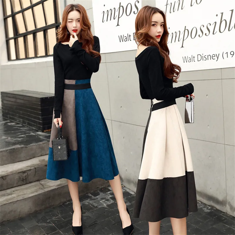 

2020 spring new original dress female fashion Korean suit skirt trend long sleeve two-piece women's wholesale