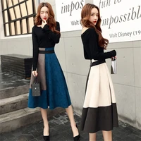 2020 spring new original dress female fashion korean suit skirt trend long sleeve two piece womens wholesale