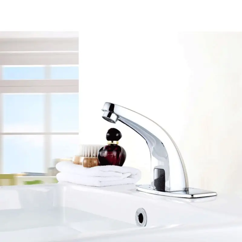 

1 Set Infrared Sensor Faucet Automatic Touchless Sink Sensor Faucets Inductive Kitchen Bathroom Accessories Deck Mounted Taps