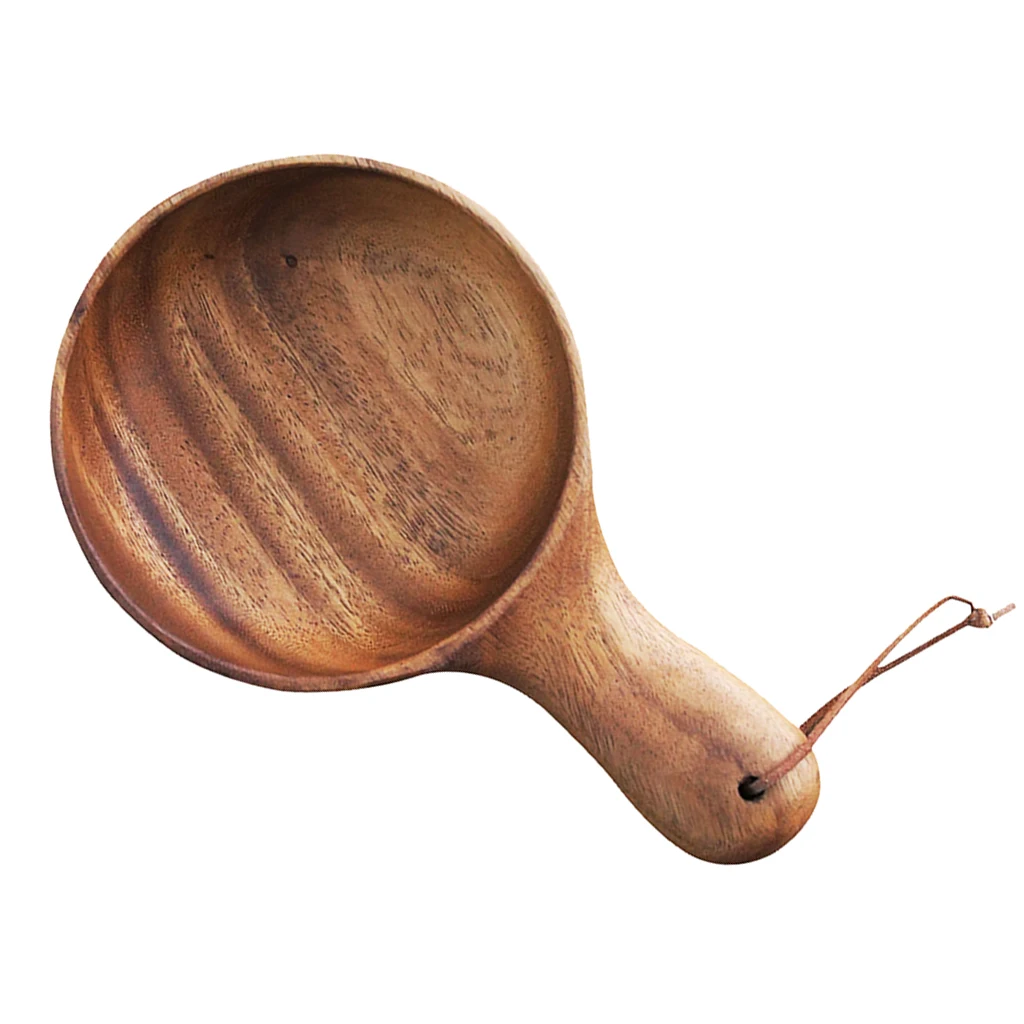 Деревянная миска с ручкой контейнер для еды в японском стиле риса лапши |