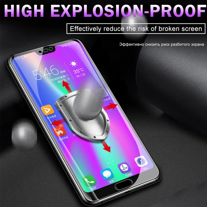 Мягкая Гидрогелевая пленка 3 в 1 для Huawei Honor 9c 9a 9 c a c9 a9 защитная на заднюю крышку