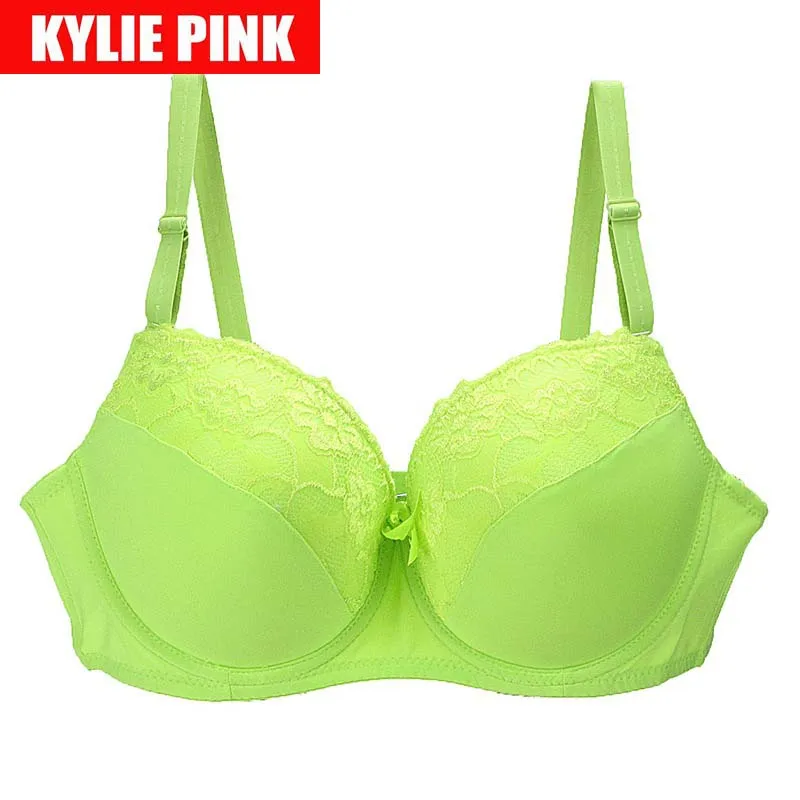 Женские кружевные бюстгальтеры KYLIE розовые с регулируемыми бретелями размеры 95