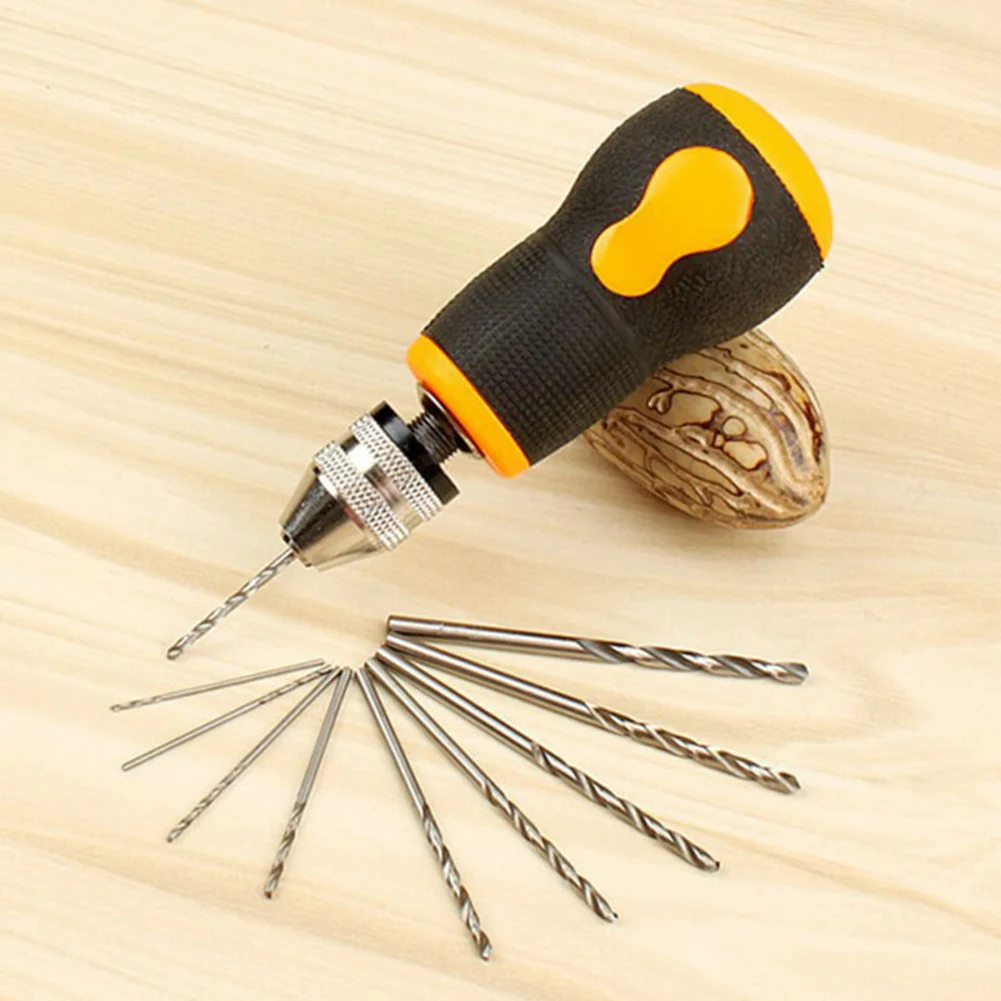 

Micro Hand Drill Mini Portable Small Drill Bits Set 0.8-3.0mm Accessories