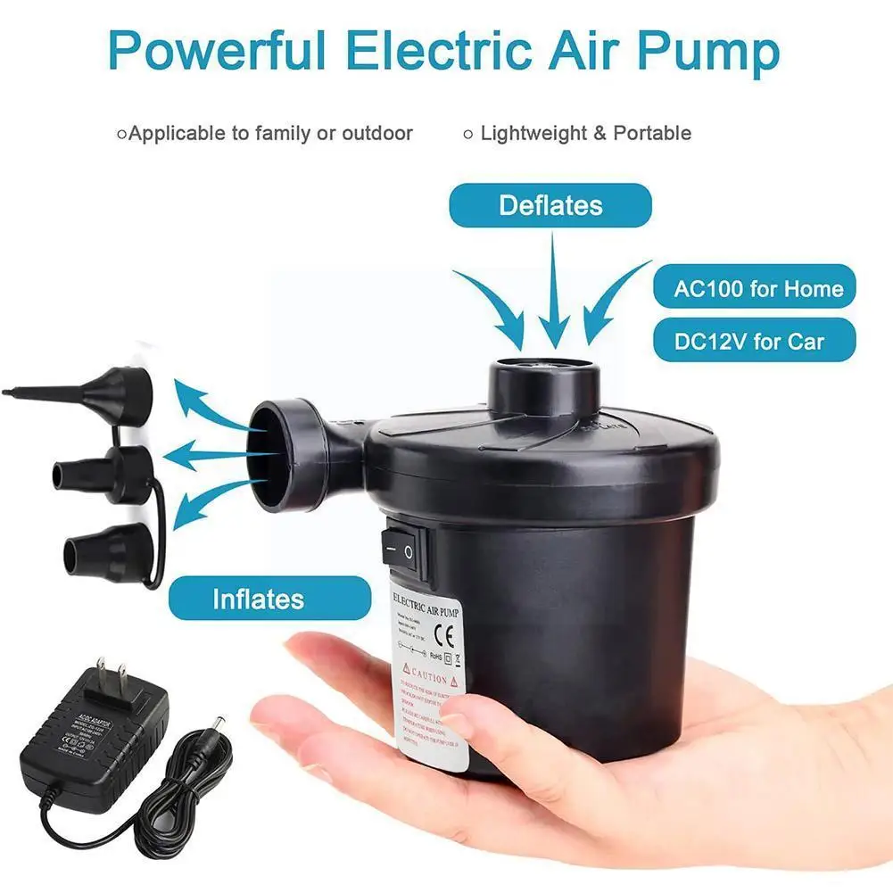 

Multi-function And Multi-purpose Electric Air Pump Air U.S. And Outdoor Vehicle-mounted Dual-purpose Pump Household Standar X8F3