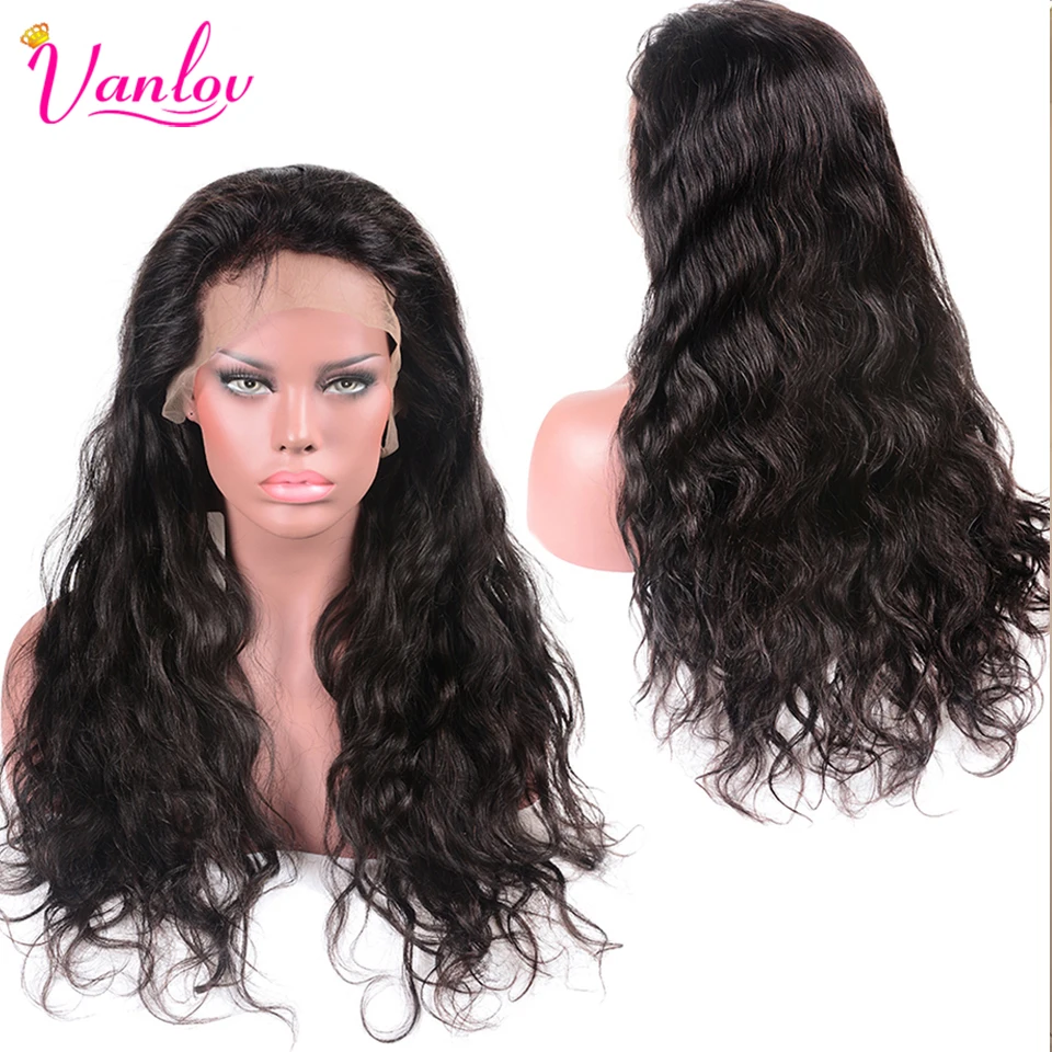Парик Vanlov для чернокожих женщин бразильские человеческие волосы на шнурке