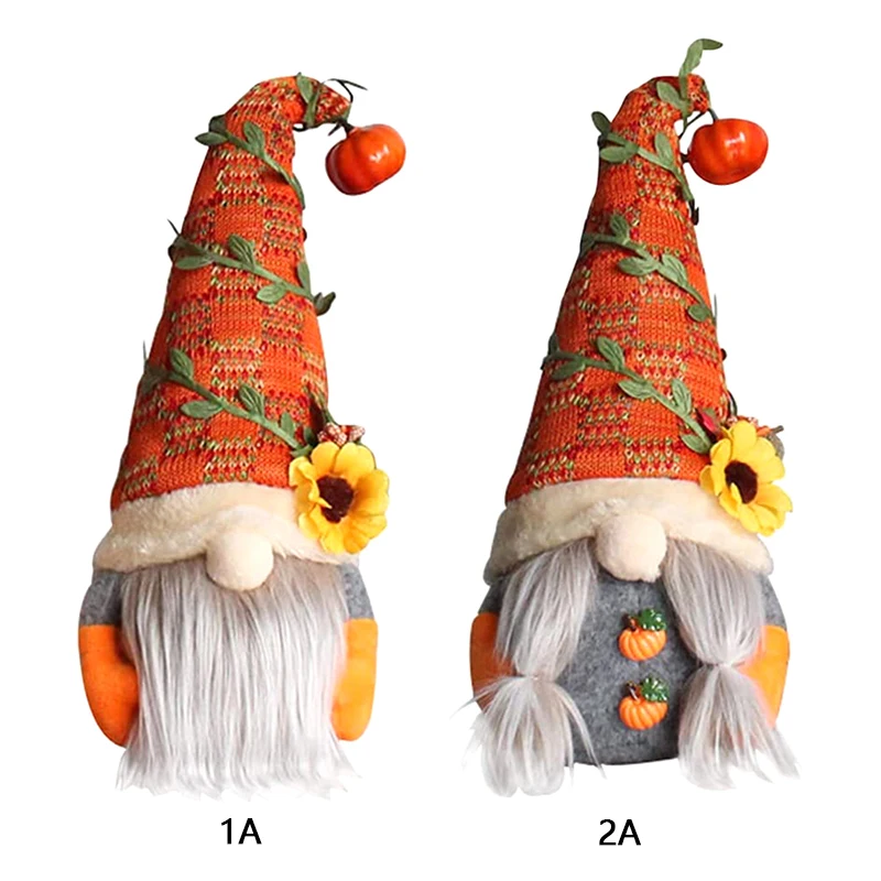 

Autumn Handmade Plush Gnome Thanksgiving Day Gift Fall Thanksgiving Gnome Table Ornament