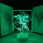 Светодиодная настосветильник лампа атака на Титанов, 3D светильник Эрвин Смит для спальни, украшение для спальни, подарок для детей, манга