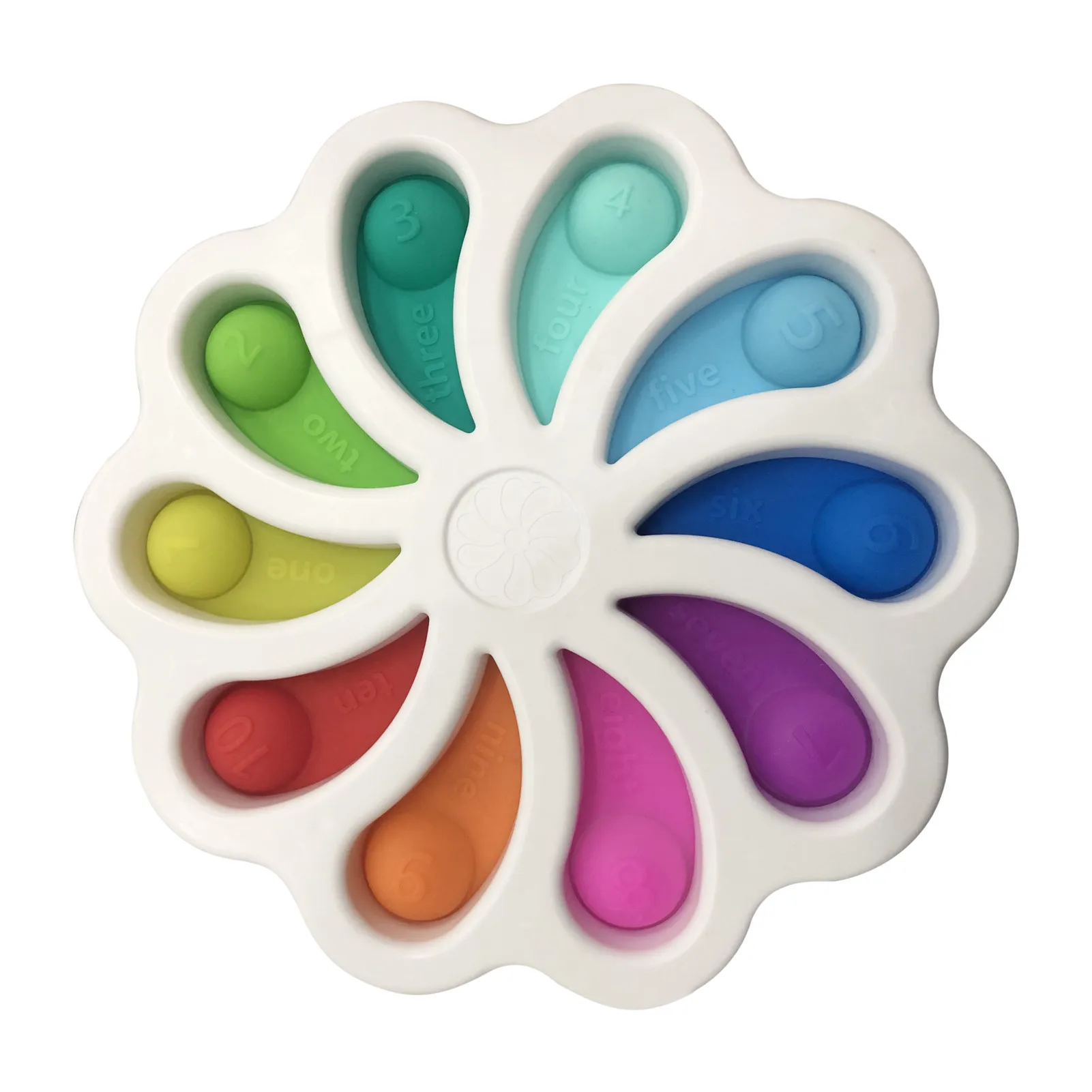 

Fidget Toys Simple Dimple Toy Silicone Stress Relief Early Educational Toy Butterfly Flower Shape Multi Color Modeling