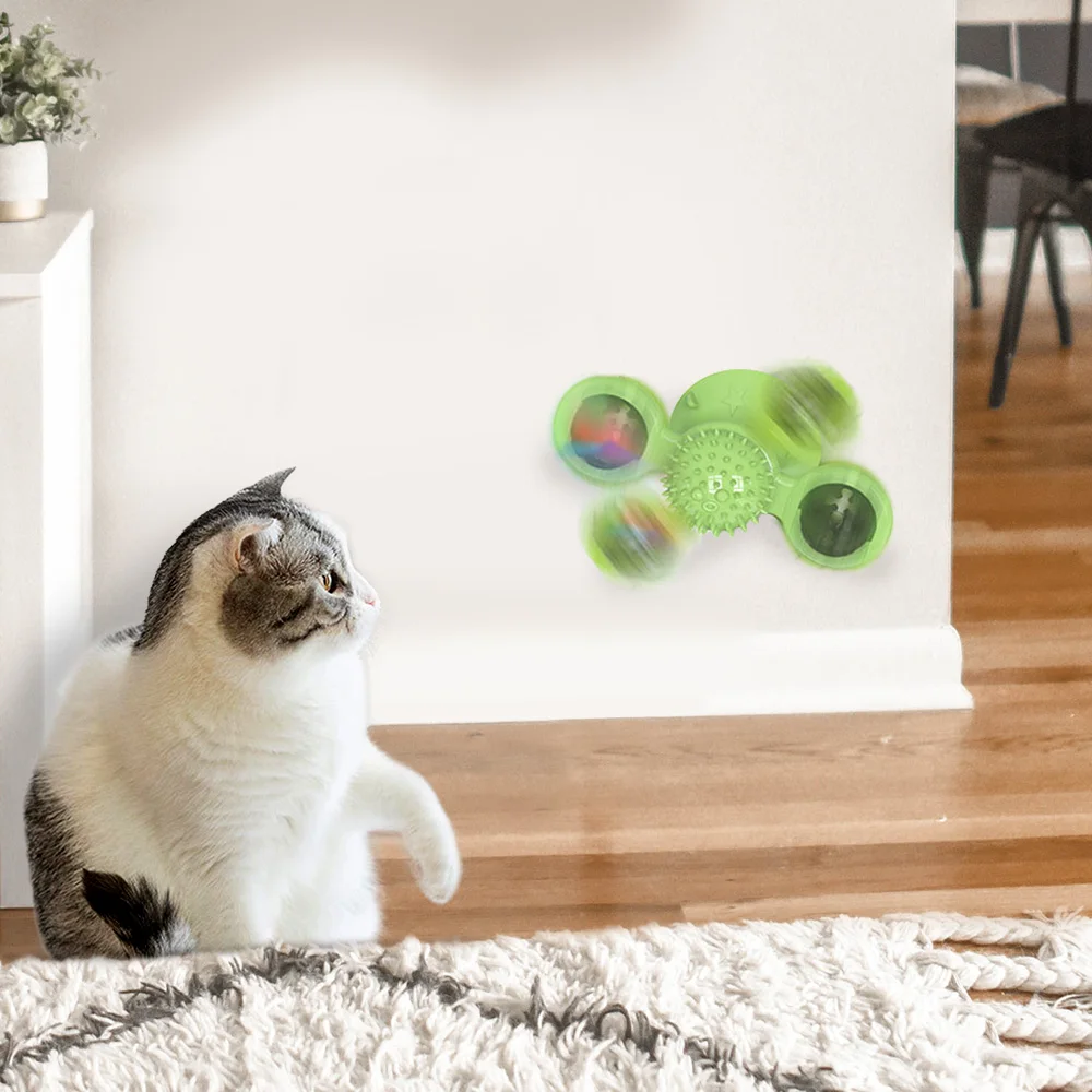 Интерактивная ветряная мельница игрушка для кошек интерактивный Электрический