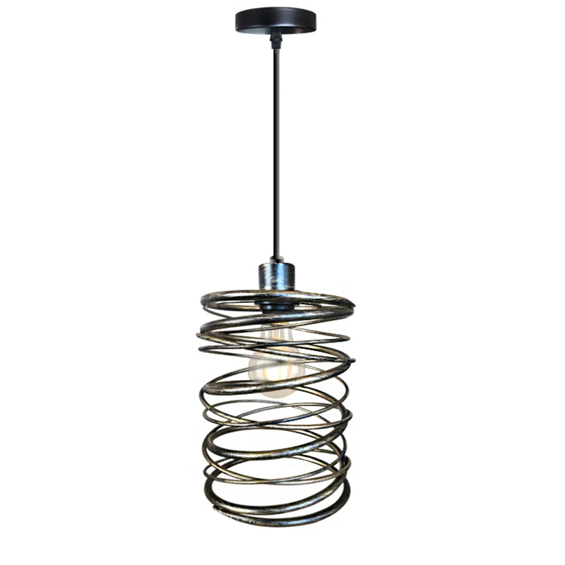 Ретро креативный подвесной светильник из кованого железа винтажный