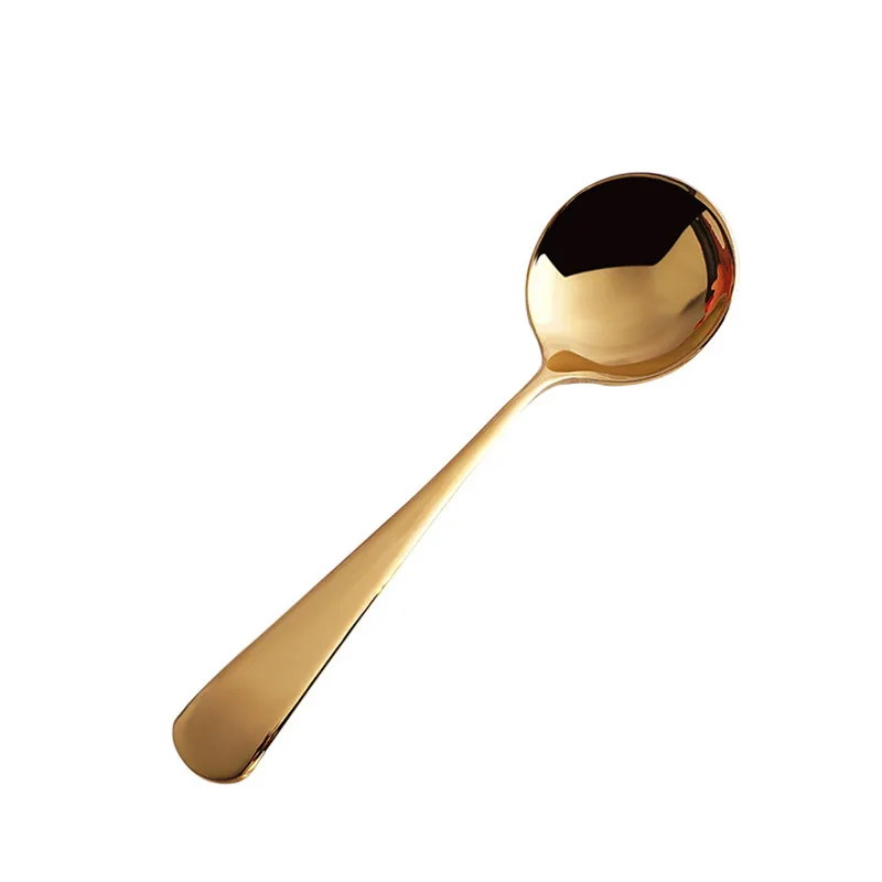 Столовая посуда 4 шт./компл. ложки цветная чайная ложка Золотая 8 цветов кофейная