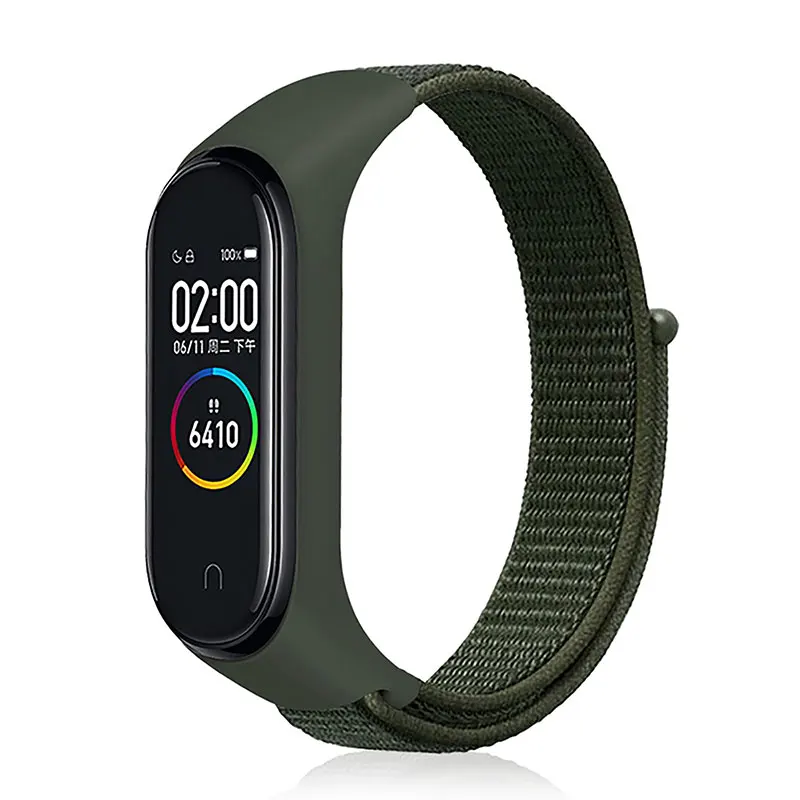Nylon strap For Xiaomi mi band 3 4 strap Smart bracelet Soft Sport Wristbands For Mi band 4 NFC Global Smart watch women men