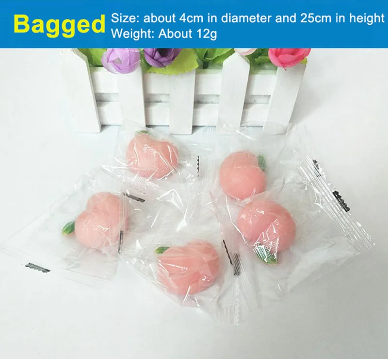 

2021 1Pcs Squeeze Toys For Children And Adults Cute Pink Peach Shape Reducing Stress Plastic Toys Antistress Fidget Toy