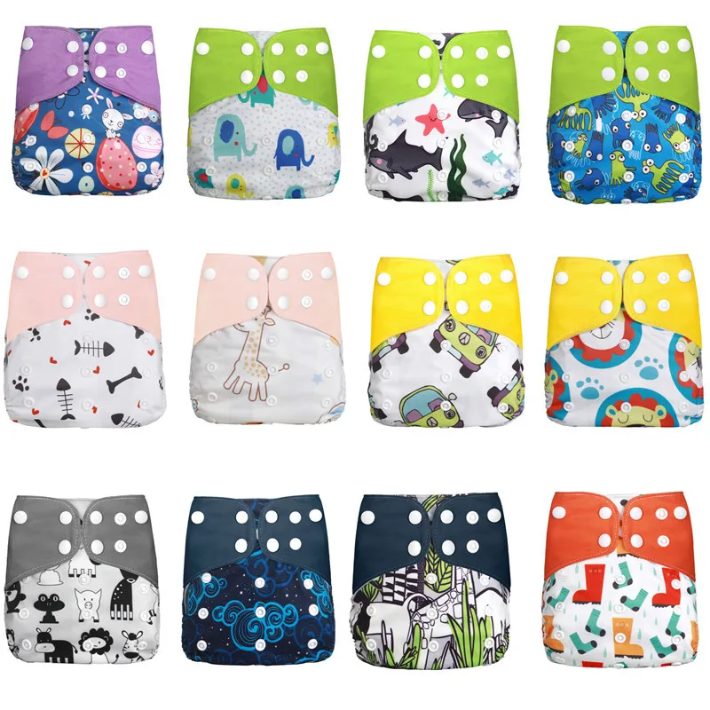 

Simfamily Washable Eco-friendly Baby Cloth Diaper Ecological Adjustable Nappy Changing Reusable cloth diapers baby Fit 3-15kg