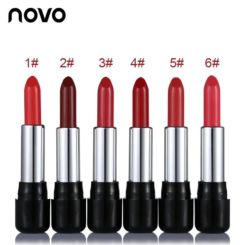 NOVO красное вино матовая губная помада Batom бархатный оттенок губ Макияж Губная Rouge