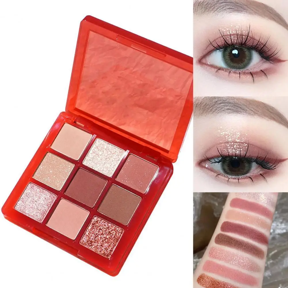 

Модная палитра теней для век, легкая портативная косметика, палитра теней для век, косметика с блестками для век