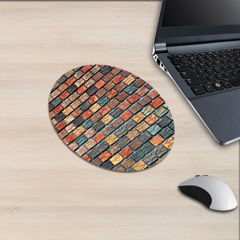 Круглый компьютерный коврик для мыши XGZ в стиле ретро с рисунком городской пейзаж