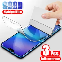 3pcs screen protector hydrogel film for huawei p20 p30 lite pro p40 p smart 2019 protective film for honor 10 lite 9 8x 9x film