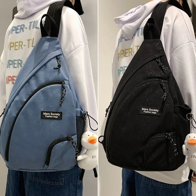 

Casual Large Capacity 20L Breast Bag Running Bag Nylon Crossbody Bag Single Shoulder Bag Urban Trend Backpacks Daypacks