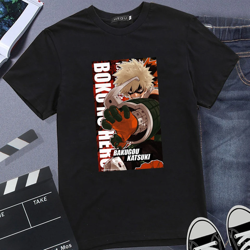

Anime T Shirt Women My Hero Academia Katsuki Bakugo Hip Hop Basic T-shirt for Woman Fashion Tops Female Tshirt Top Tee Clothing