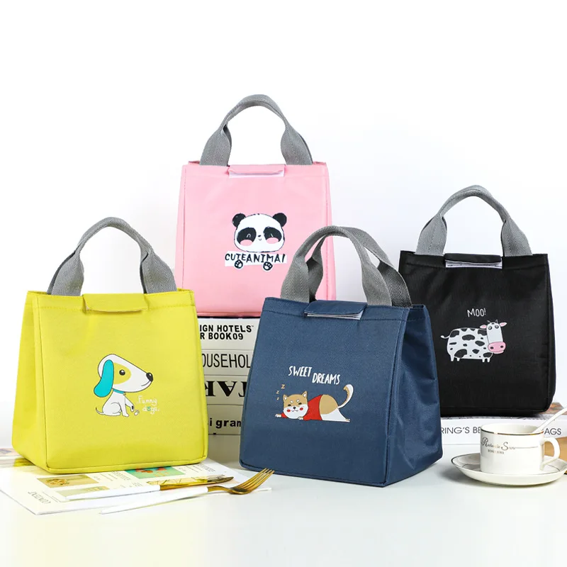 

New cartoon lunch bag children thickened aluminum film insulation bag multifunctional Japanese portable lunch box bag
