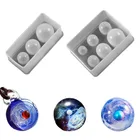 Прозрачная силиконовая форма сделай сам в виде капли для сферы, форма для звездных шаров 25, 20, 15 мм, форма для разноразмерных шаров из смолы