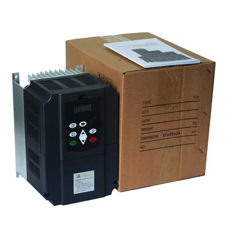 

VFD Inverter Free shipping 220V to 380V 7.5kw/11KW 380v frequency converter ventilation fan sculpture machine