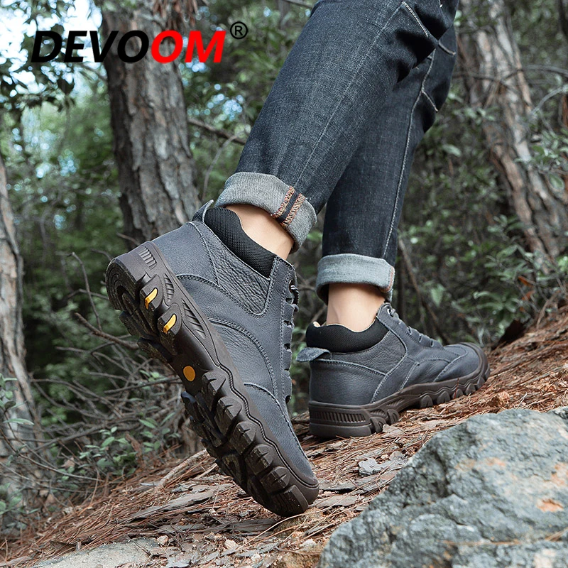 Winter Outdoor Tactical Hiking Boots Men Non-Slip Waterproof Snow 2021 Sneakers Climbing Mountain Trail Trekking Shoes | Спорт и