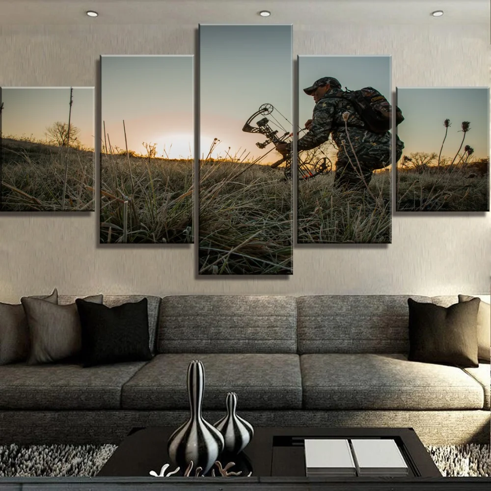 Настенное искусство для украшения дома Настенный декор картина из 5 предметов HD