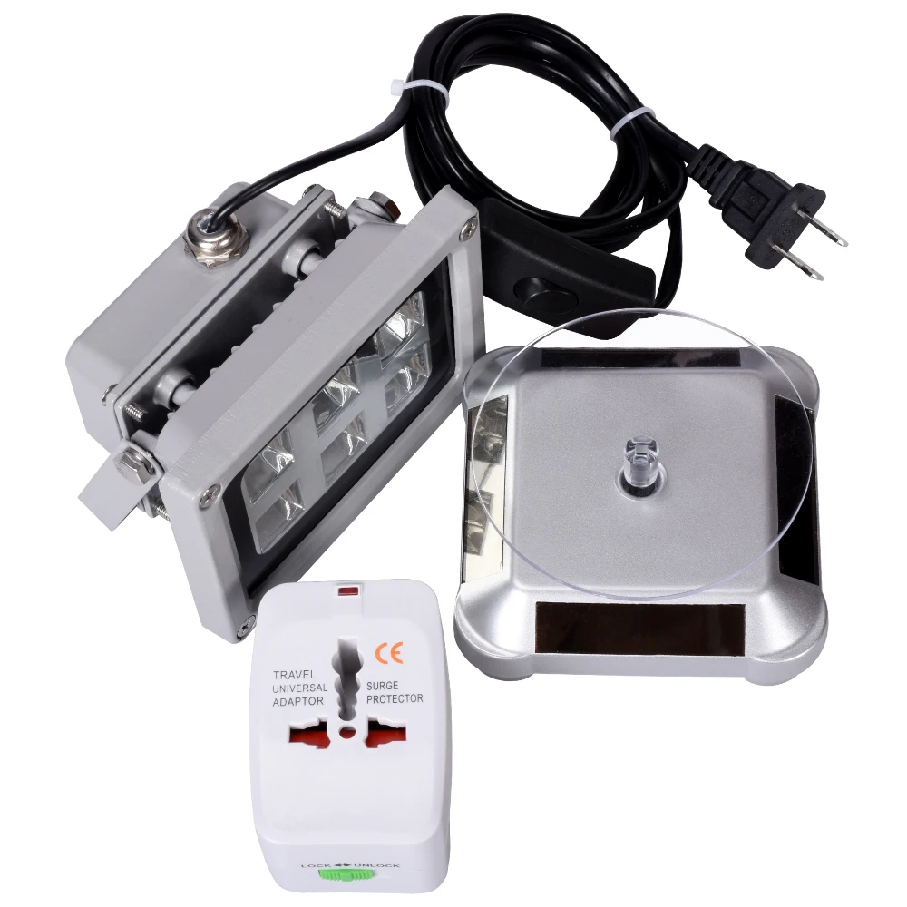 Вращающийся на 360 градусов дисплей солнечной энергии УФ светодиодсветодиодный