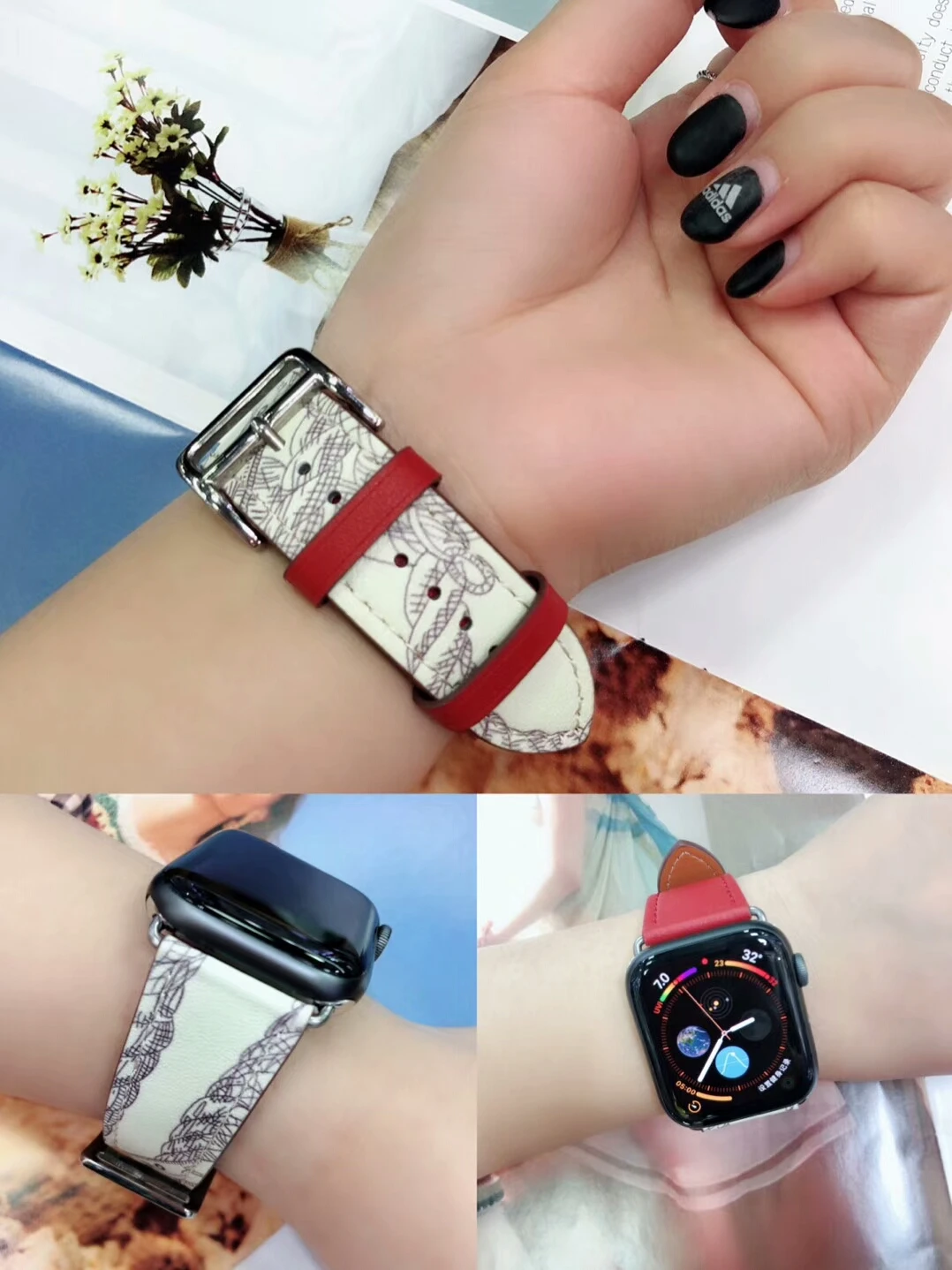 Двойной тур ремешок для Apple Watch серии 5 4 3 2 1 кожаный ремень для iWatch ремешок 42 мм 38 мм 40 мм 44 мм Замена ремешка для часов