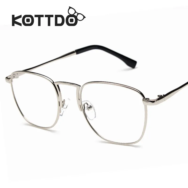Kottdo новые модные мужские и женские брендовые дизайнерские металлические очки, компьютерные оптические очки для близорукости, оправа Oculos de grau