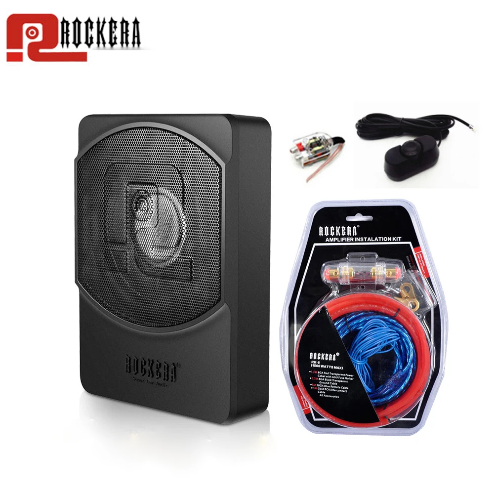 ROCKERA 10 дюймовый сабвуфер под сидением динамик HIFI тонкий активный автомобильный