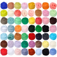 100g mix 36 colors felting wool tops soft roving wool fibre for needle felting wet felting diy doll needlework
