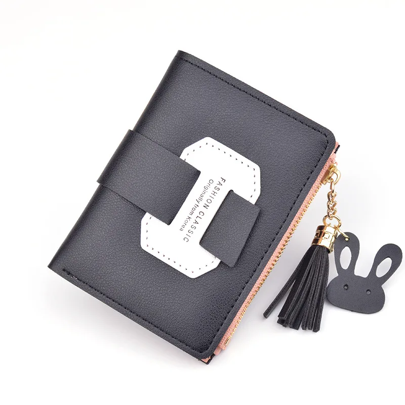 Женский кошелек для монет карт 2019 женский короткий на молнии студенческий