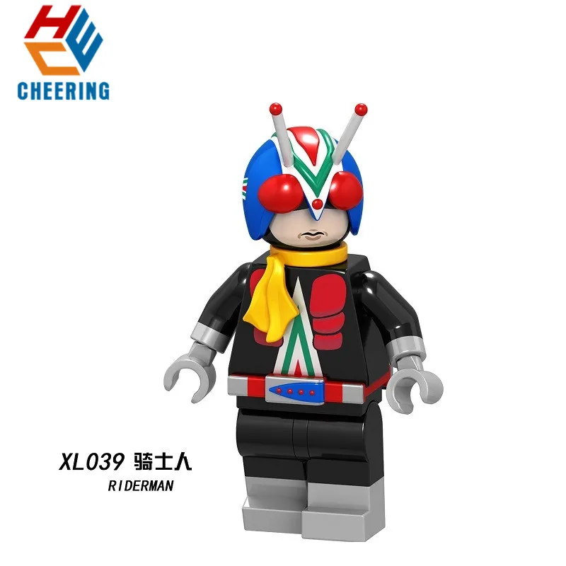 XL039 Without Box Одиночная строительные блоки Японский комикс серии Masker Rider X Riderman Kamen RiderV3 фигурки развивающий конструктор для детей игрушки XL042 - Цвет: XL039 Without Box