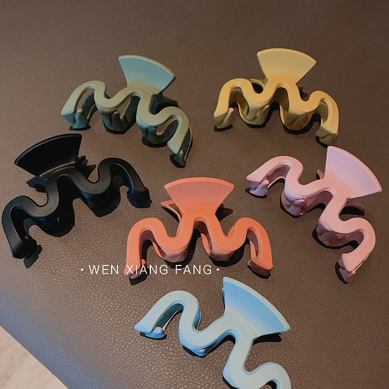 Интернет знаменитости минималистский Ванна зажим для волос заколка Для женщин с