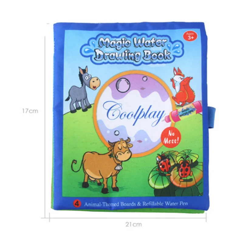 Оптовая продажа новая волшебная детская книга для рисования водой с 1 волшебной