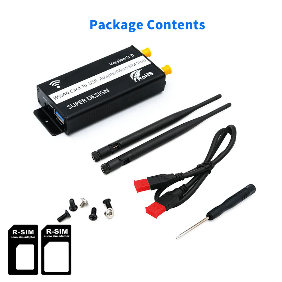 XT-XINTE беспроводной M.2 ключ B к USB3.0 адаптер с слотом для sim-карты WWAN/LTE/4G модуль